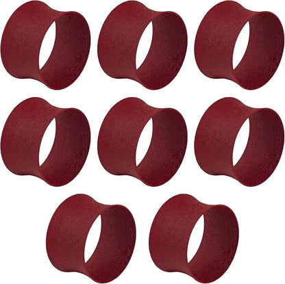 ITOS365 Red Napkin Rings Set of 12, Round Metal Napkin Ring Holder, Napkin - Image 4