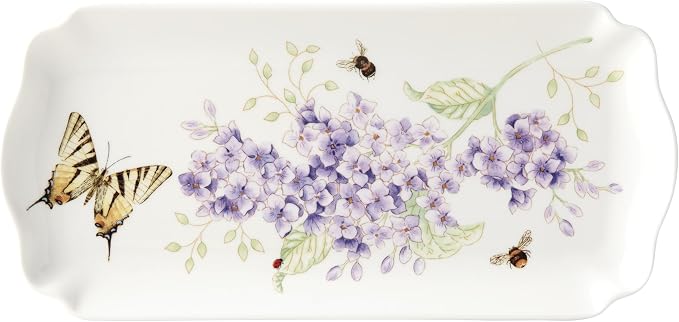 Lenox Serving Tray, Butterfly Meadow Everyday Rectangular Serving Tray by Lenox