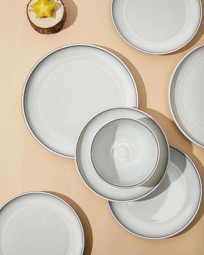 24 Piece Stoneware Dinnerware Set - Image 7
