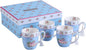 London Boutique Cups Mugs Set 4 Fine China Shabby Chic Vintage Retro Design in by LondonBoutique