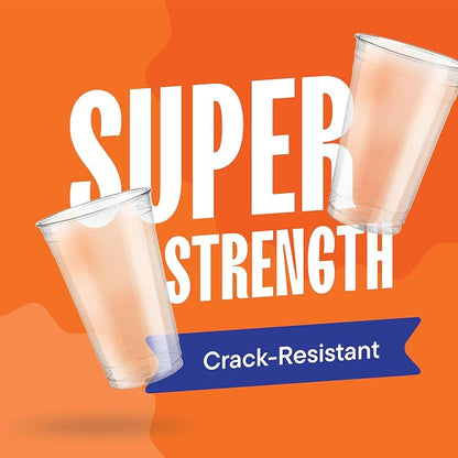 Stack Man Clear Disposable Plastic Cups PET Crystal Clear Disposable 20oz - Image 4