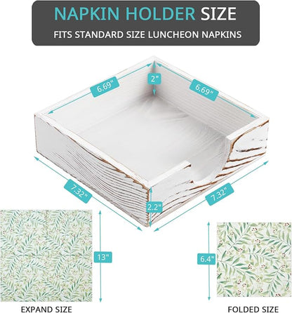 Napkin Holder for Table, Flat Napkin Holder for Luncheon, Napkin Holders for - Image 2