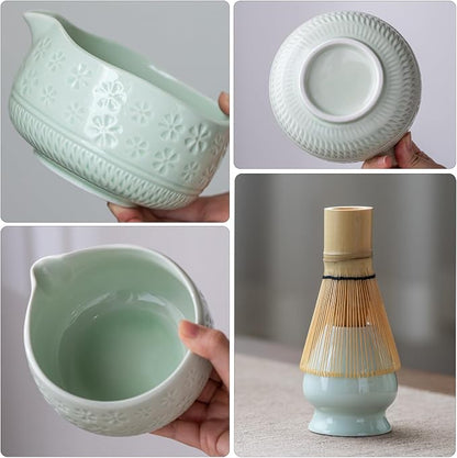 Buucup Matcha Whisk Set, Ceramic Matcha Kit - Image 3