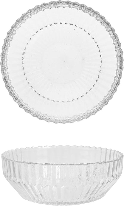 Fortessa Archie Glass 12 Piece Dinnerware Set, Service for 4, Clear