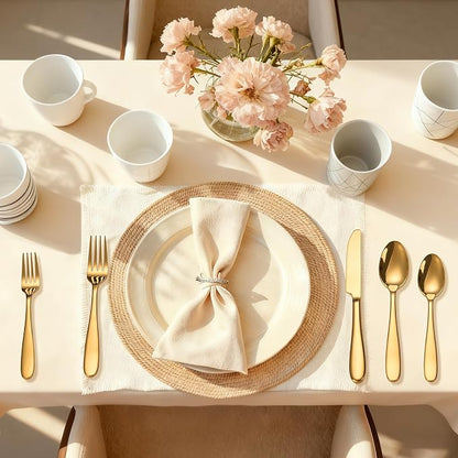 40-Piece Gold Silverware Set, Flatware Set - Image 7