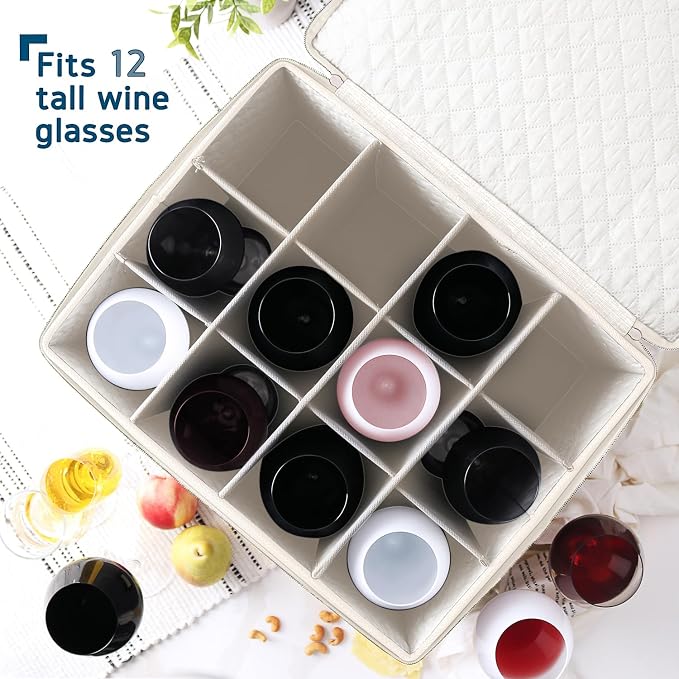 Hearth & Harbor Wine Glass Storage Box - Image 2