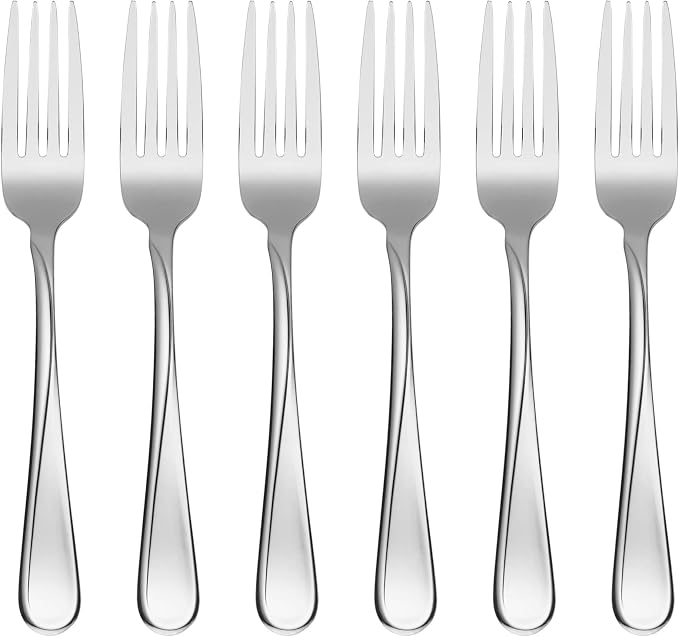 Oneida Silverware Set, Flight Everyday Flatware 6-Piece Dinner Fork Set by Oneida