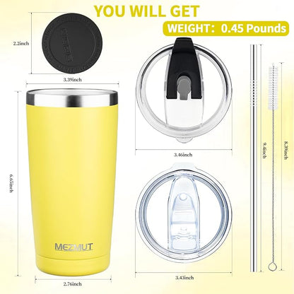 MEZMUT 20oz Insulated Tumbler Travel Coffee Mug - Image 3