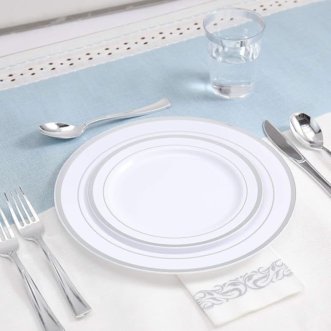 FOCUSLINE 350 Ct Disposable Dinnerware Set - Image 3