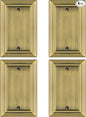 Metal Wall Plate for Electrical Outlets, Decorative Antique Brass Switch Plates Outlet Cover, Light Switch Cover Plate, 1-Gang Wall Plates (Single blank, 4 Pack)