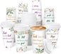 50 Pack 16 oz Disposable Coffee Cups by Ovveroche