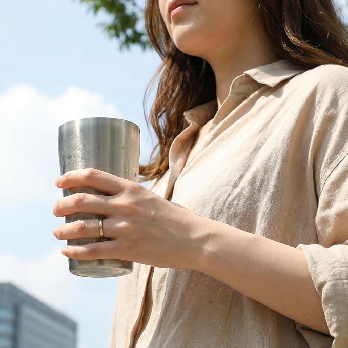 4 Pcs 12 oz Stainless Steel Pint Cups Shatterproof Cup Double Wall Vacuum Small - Image 6