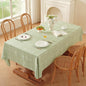 Zobesta Plaid Green Table Cloth Rectangle Table 60 x 120 Inch, Heavy Weight Washable Farmhouse Soft Boho Linen Tablecloth Rectangle for Outdoor, Party, Holiday, Picnic, Dining