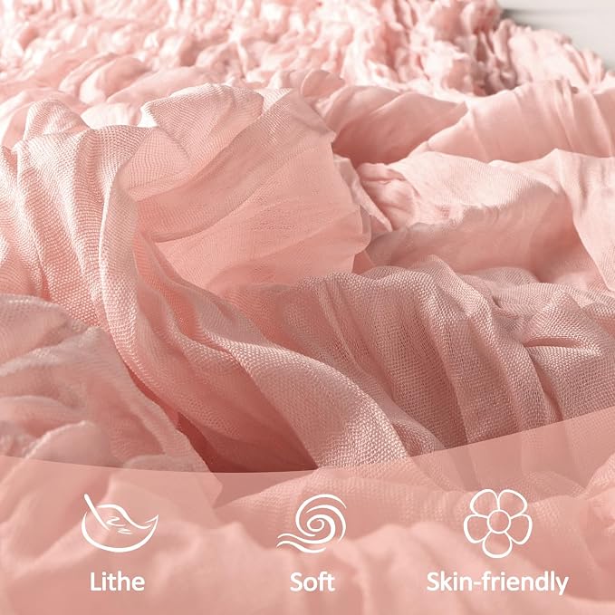 10 Pack 17 x 108 Inch Blush Pink Table Runner Cheesecloth | Gauze Cheese Cloth - Image 5