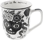Karma Gifts 14 oz Black and White Boho Mug Sugar Skull by KarmaGifts