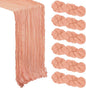 6 Pack Coral Cheesecloth Table Runner 10Ft Gauze Cheese Cloth Table Runner by Heneger