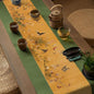 Asian Style Bamboo Table Runner, Ancient Chinese Paintings Zen Table Mat by Unknown