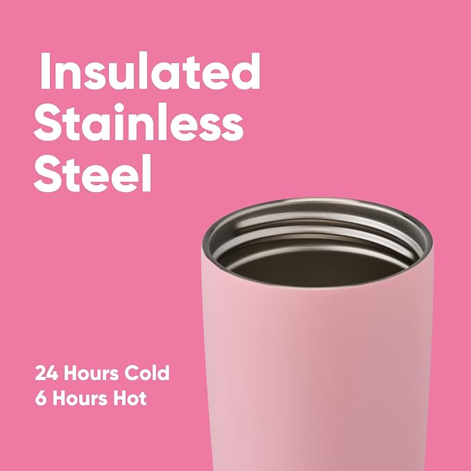 Owala SmoothSip Slider Insulated Stainless Steel Coffee Tumbler, Reusable Iced - Image 4