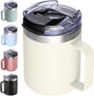 12oz Insulated Travel Coffee Mug by ALOUFEA