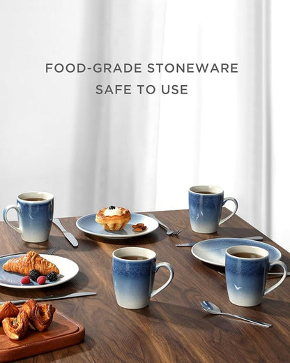 famiware Coffee Mugs Set, 13oz Mug Set of 4, Stoneware Cups - Image 5
