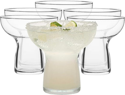 Libbey Stemless Margarita Glasses Set of 6, 10.25 ounces Classic Lightweight by Libbey