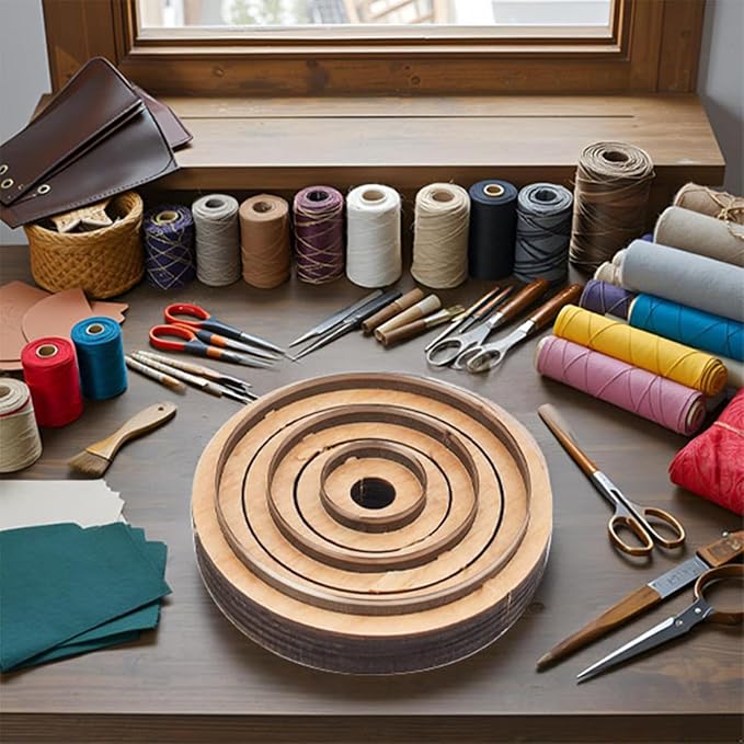 3-Piece Round Leather Cutting Die Set, Precision Cutting - Image 5