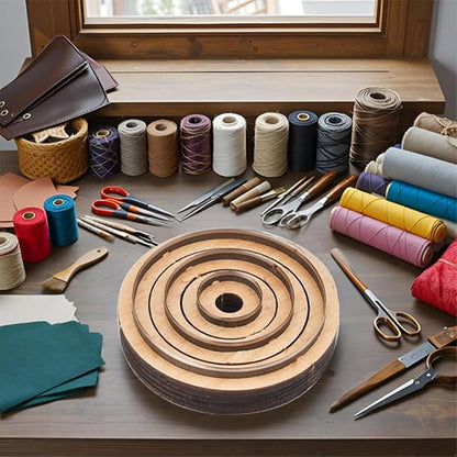 3-Piece Round Leather Cutting Die Set, Precision Cutting - Image 5