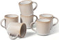 E-far 12 oz Coffee Mugs Set of 6, Stoneware Coffee Cups by E-far