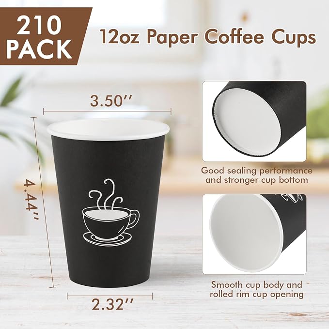 TV TOPVALUE 12 oz Coffee Cups, Drink Dispensers - Image 3