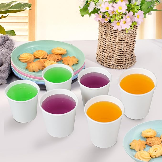 SIUQ 300 Pack 5 oz Paper Cups, Disposable Small Bathroom Mouthwash Cups | White - Image 9