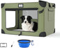 36 Inch Soft Collapsible Dog Crate Green by Unknown
