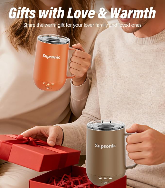 Supsonic - 16oz Self Heating Coffee Mug, Smart Heated Coffee Mug Faster - Image 5