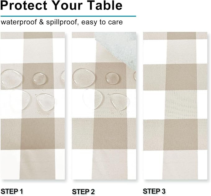 60 x 84 Inch Checkered Tablecloth Rectangle - Image 2