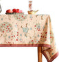 patdrea Designer Vintage Beige Tablecloth for Square Table,Italian Linen Trees Pattern Table Cloth,Decoration Cover for Kitchen Dining Christmas,Tea Party,Thanksgiving,67"x67"-Tatiana a