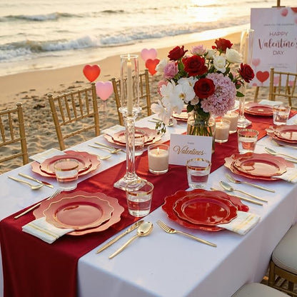 175Pcs Red Plates - Image 7