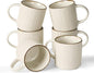 famiware Coffee Mug Set for 6, Star 12 oz Catering Mugs Cup Set by Famiware