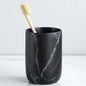 Black Marble Toothbrush Holder by BSDISP