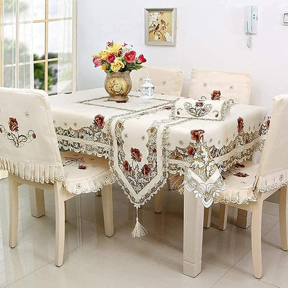 Vintage European Flower Lace Table Runner, Arzoe Elegant Runners Cabinet Dining - Image 8