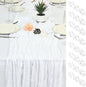 8 Pack White Cheesecloth Table Runner 17x108 inch Boho Gauze Cheese Cloth Table by Unknown