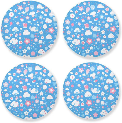 Cute Cute 4 Piecing Set Absorbent Coaster by KLL