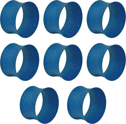 ITOS365 Turquise Napkin Rings Set of 12, Round Metal Napkin Ring Holder - Image 5