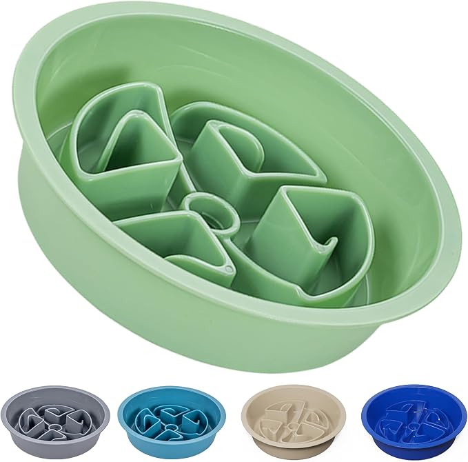 AVERYDAY Slow Feeder Dog Bowls for Large Breeds Fits Raised Feeding Station by YourAveryDay