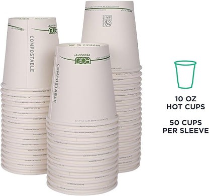 ECO PRODUCTS GreenStripe Disposable Paper Hot Cups, 10 oz - Image 5