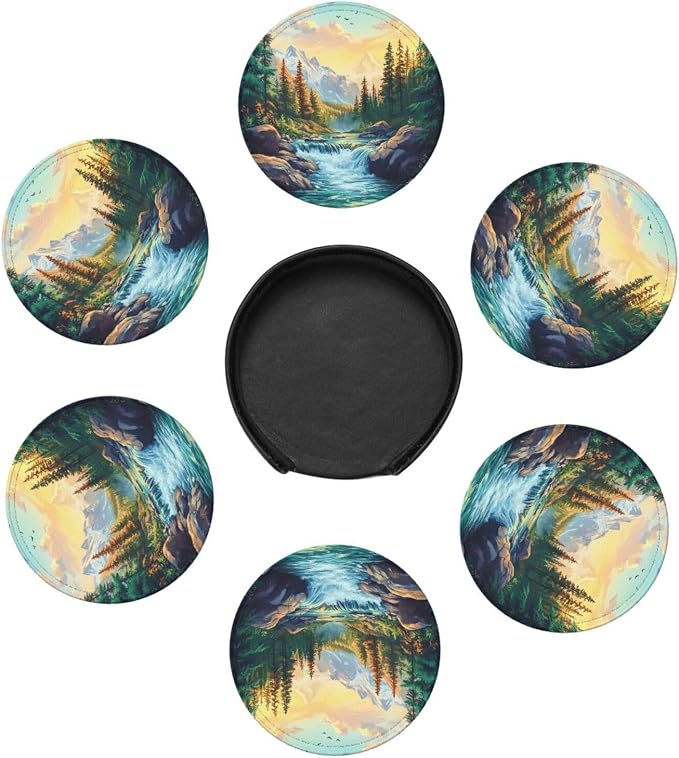 Mountains Nature Scenery Coasters - Image 7