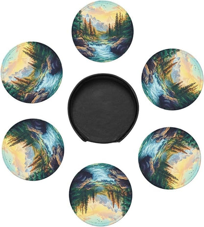 Mountains Nature Scenery Coasters - Image 7