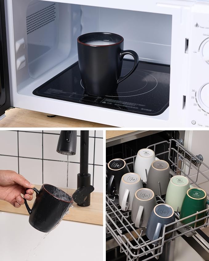 famiware Venus Coffee Mugs for 6, 14 oz Mug Set, Dringking Cup - Image 5