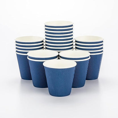 Restaurantware 8 Ounce Double Wall Disposable Coffee Cups, 500 Insulated Dark by Restaurantware