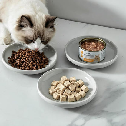 3 PCS Ceramic Cat Bowls, 5.5 in Pet Food Bowl Cat Dishes - Image 5