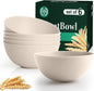Wheat Straw Bowls for Kitchen, Bowl Set by HOMIENLY