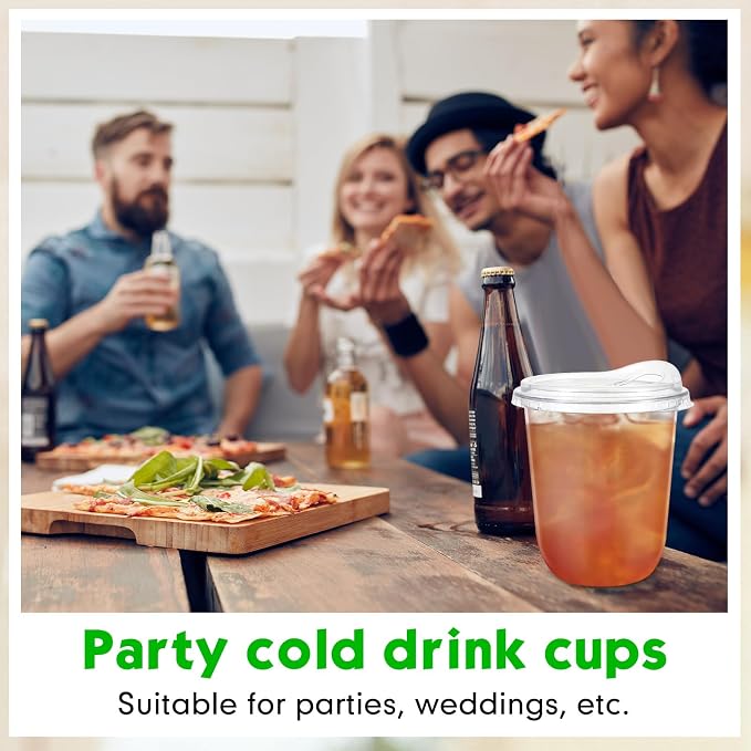 Baderke 25 Pcs Clear Plastic Cups - Image 6